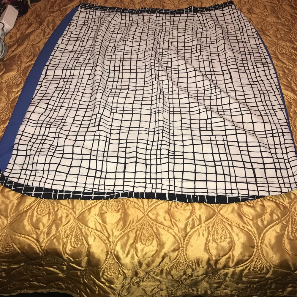 Geometric print skirt